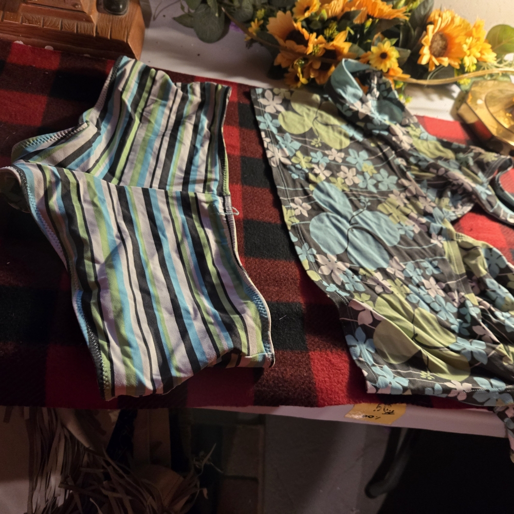 Source Unknown Striped and Floral Swimwear